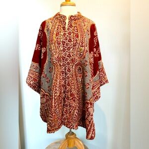 Wild Horse Vintage Tapestry boho western poncho one size New with tags